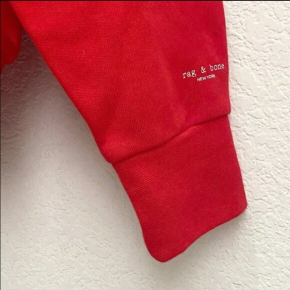 RAG & BONE City Hoodie Sweatshirt \\ Size XS // Battle Red - Picture 4 of 12